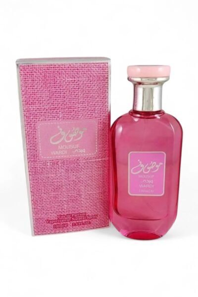 عطر موصوف وردي للنساء