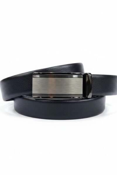 حزام رسمي بكلة سحب أسود