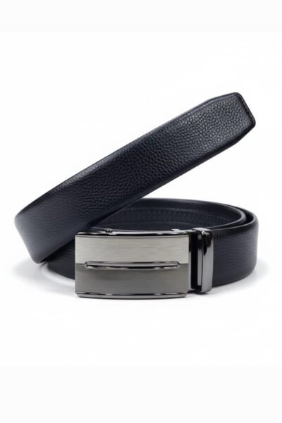 حزام رسمي بكلة سحب أسود