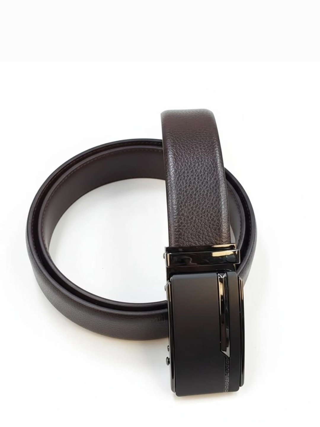 حزام رسمي بكلة سحب بني أو أسود - الصورة 4