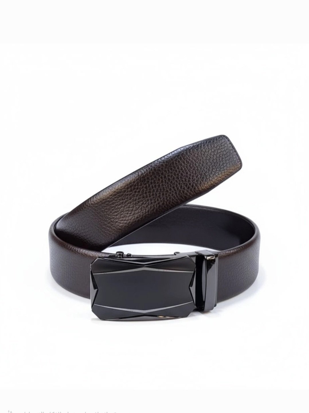 حزام رسمي بكلة سحب بني أو أسود - الصورة 2