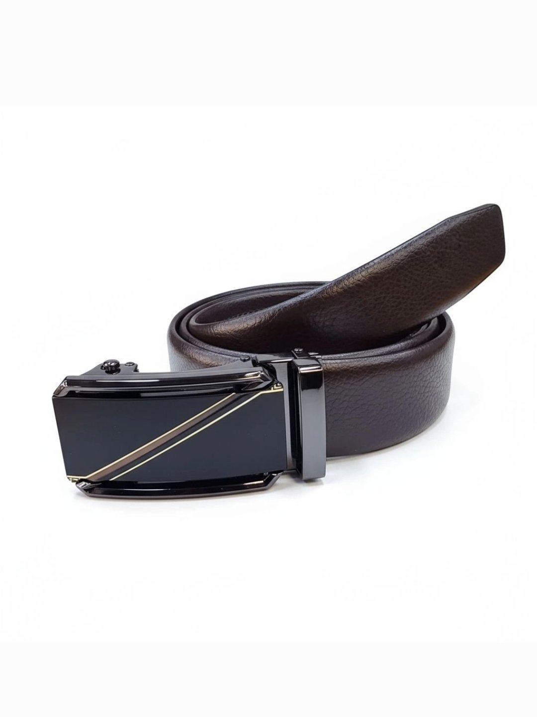 حزام رسمي بكلة سحب بني أو أسود - الصورة 4