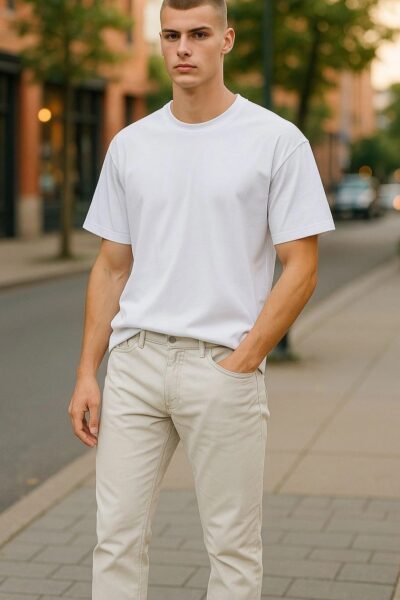 كتان قصة الجينز بيج