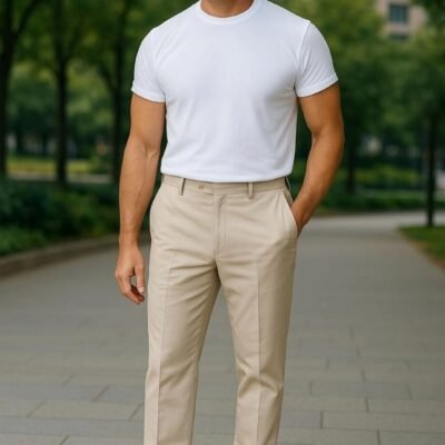 بنطلون قماش ⁦ ⁦⁦ ⁩  regular fit⁩⁩