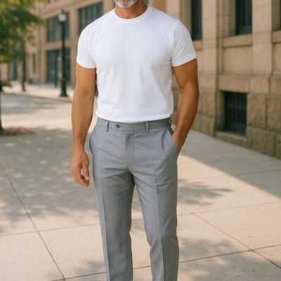 بنطلون قماش ⁦⁦ ⁩  regular fit⁩
