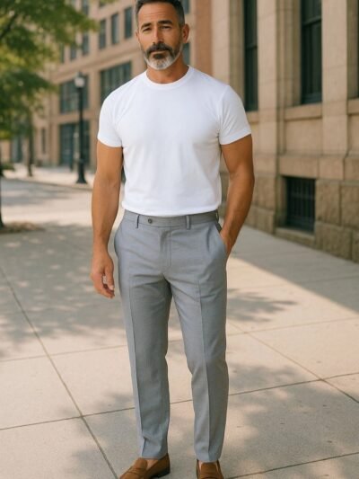 بنطلون قماش ⁦⁦ ⁩  regular fit⁩