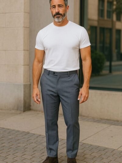 بنطلون قماش ⁦⁦ ⁩  regular fit⁩⁩⁩⁩