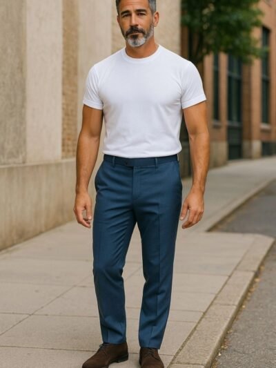 بنطلون قماش ⁦  ⁦ ⁦⁦ ⁩  regular fit⁩⁩⁩