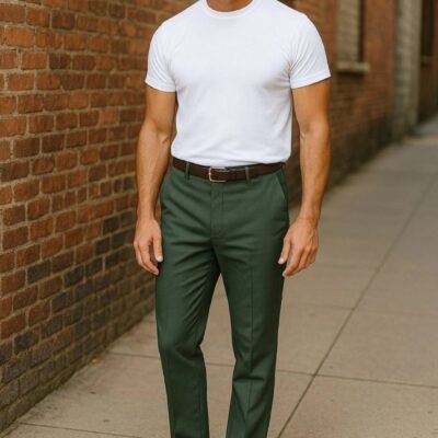 ⁦ ⁩بنطلون قماش regular fit