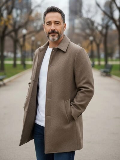 ⁦جاكيت جوخ نصف بالطو رسمي⁩ - الصورة ⁦2⁩