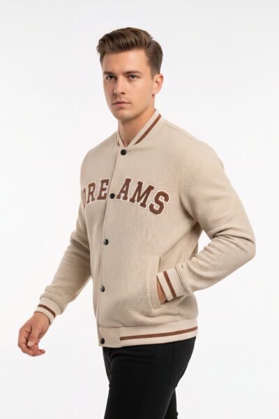 تصفيات  - جاكيت كتان سويتشر مبزر شبابي