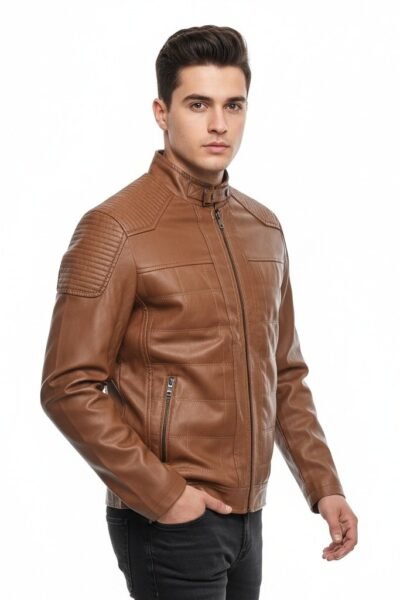 تصفيات - جاكيت جلد سلم شبابي