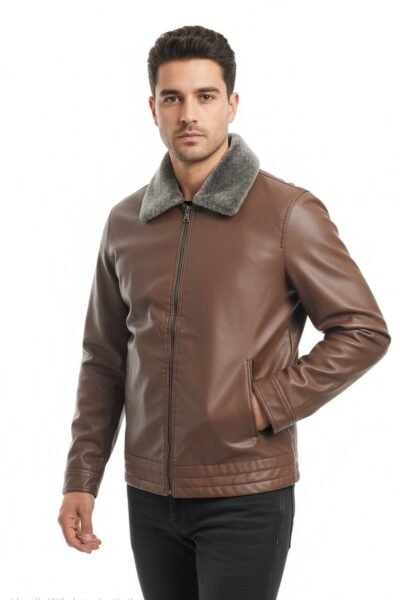 تصفيات - جاكيت جلد رسمي فاخر